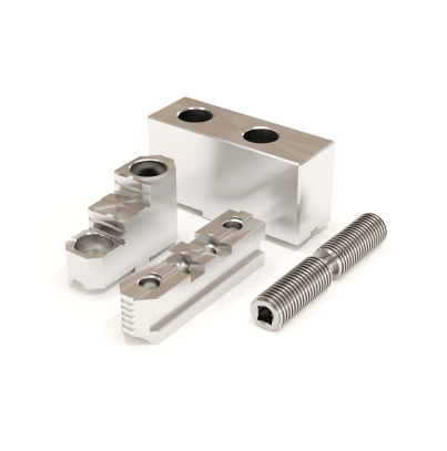 Backe, Drucklager, Zugschraube; Spannbacke || Mors, Vis Screw, Mors De Base || Griffa, Sottogriffa, Commando Griffa, Griffe